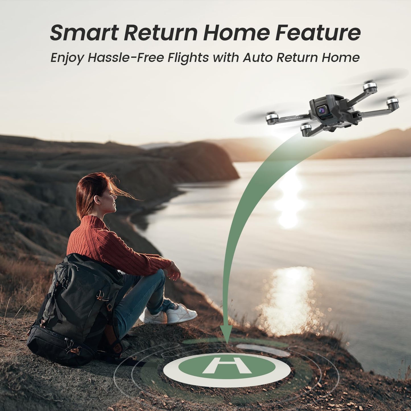 Holy Stone HS720E Drones with Camera for Adults 4K,Integrated Remote ID, 2 Batteries 46 Min Flight Time, 5GHz FPV Transmission, 130° FOV EIS Camera,Drone with 4K/30FPS Video,Brushless Motor, Auto Return, Follow Me, GPS Drone for Beginner