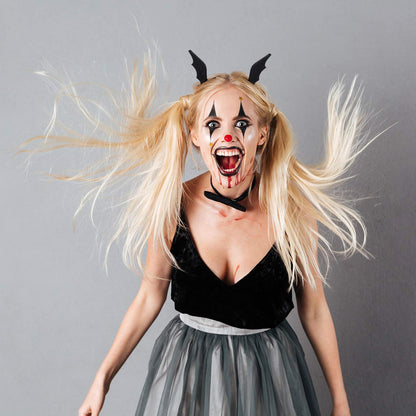 WILLBOND 4 Pairs Halloween Hair Clips Bat Wings Clip Devil Clips Hairpin Hair Accessories for Halloween Cosplay Party Costume Black