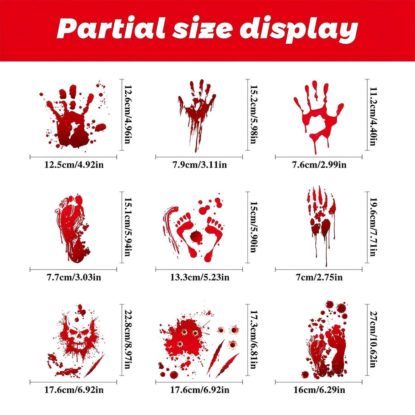 95 Pcs Halloween Window Clings, Halloween Window Decorative Stickers for Decorations Holiday Outside Decorations(8x12inch)