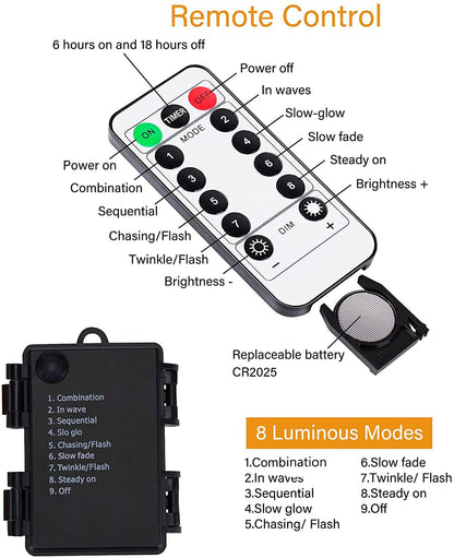 Battery Operated Halloween Lights Witch Hat Decoration,8 Pack Orange and Purple Hanging Lighted Hats with 56 LED Warm White Lights with Remote, Floating Witch Hat Light for Indoor Outdoor Decoration