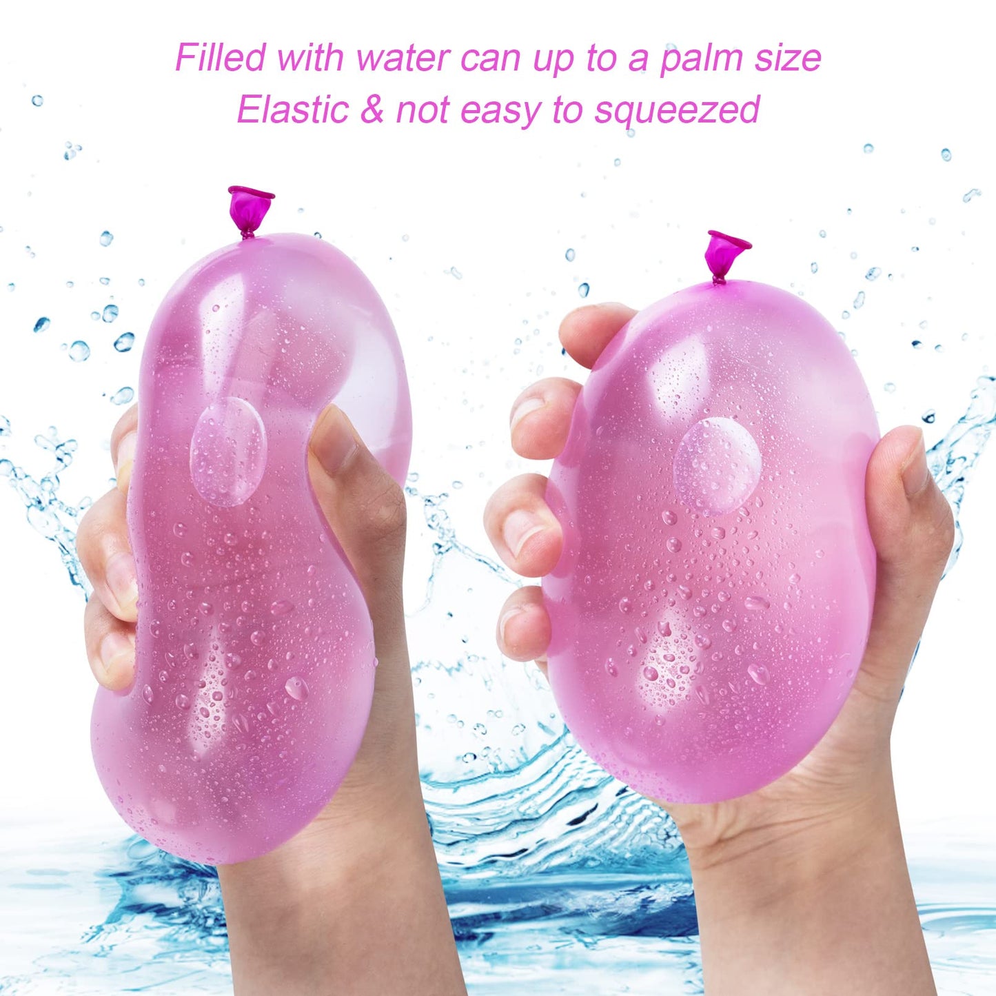 Hibery 1000 Pack Water Balloons with Refill Kits, Latex Water Bomb Balloons Fight Games - Summer Splash Fun for Kids & Adults