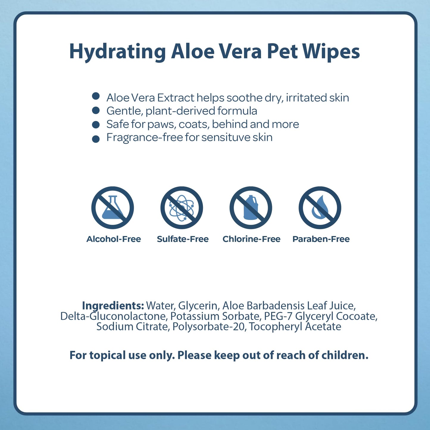 Best Pet Supplies Pet Wipes for Dogs - Dog Wipes Cleaning Deodorizing, for Coats, Ears, Paws - Hydrating, Aloe Vera