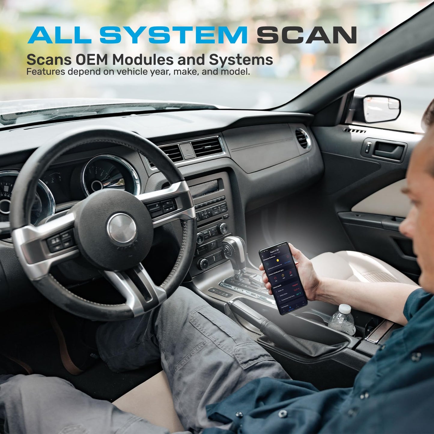 BLCKTEC 430 Bluetooth OBD2 Scanner for iPhone & Android, No Subscription Fee, OBDII Car Code Reader, Diagnose Check Engine, ABS, SRS, Airbag, Supports 1996-2023 Vehicles, App only works in USA &Canada