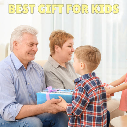 Barber Shop Pretend Play Toy, Kids Hair Salon Toys, Kids Shaving Kit for Boys Ages 3+ with Blow Dryer, Electric Shaver Toys, Tool Bag and Stylist Shave Barber Accessories for Role Play (Black)