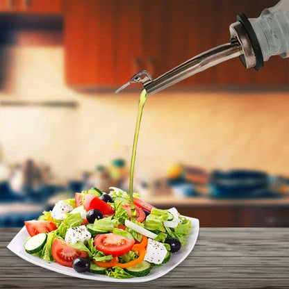 Axe Sickle 2 Pcs Stainless Steel Speed Pour Spouts, Olive Oil Dispenser Spout for 3/4" Bottle Mouth, Flip Top