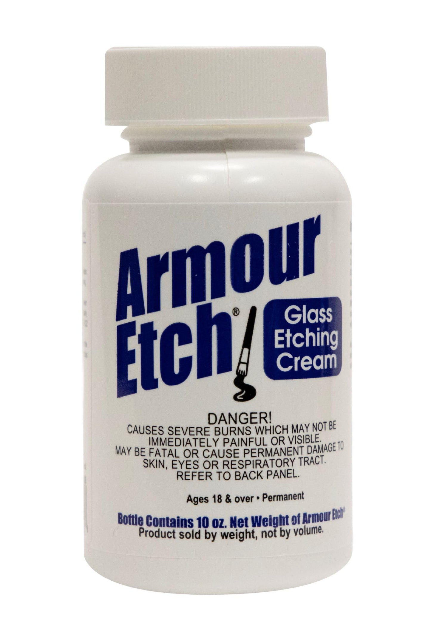 Armour Etch Glass Etching Cream - Create Stunning Designs on Glass Surfaces - Etching Cream for Glass by Armour Products - 10 oz Net Weight