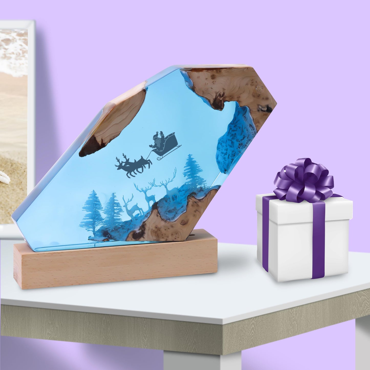 32OZ Crystal Clear Epoxy Resin, Resin Epoxy Desktop, No Yellowing & No Bubbles, Self Leveling 1:1 Mix for DIY Jewelry, Art Casting Resin Epoxy Kit