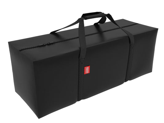 acoveritt Outdoor Rectangular Cushion/Cover Storage Bag, Protective Zippered Storage Bags with Handles, 60"X20"X28" Black