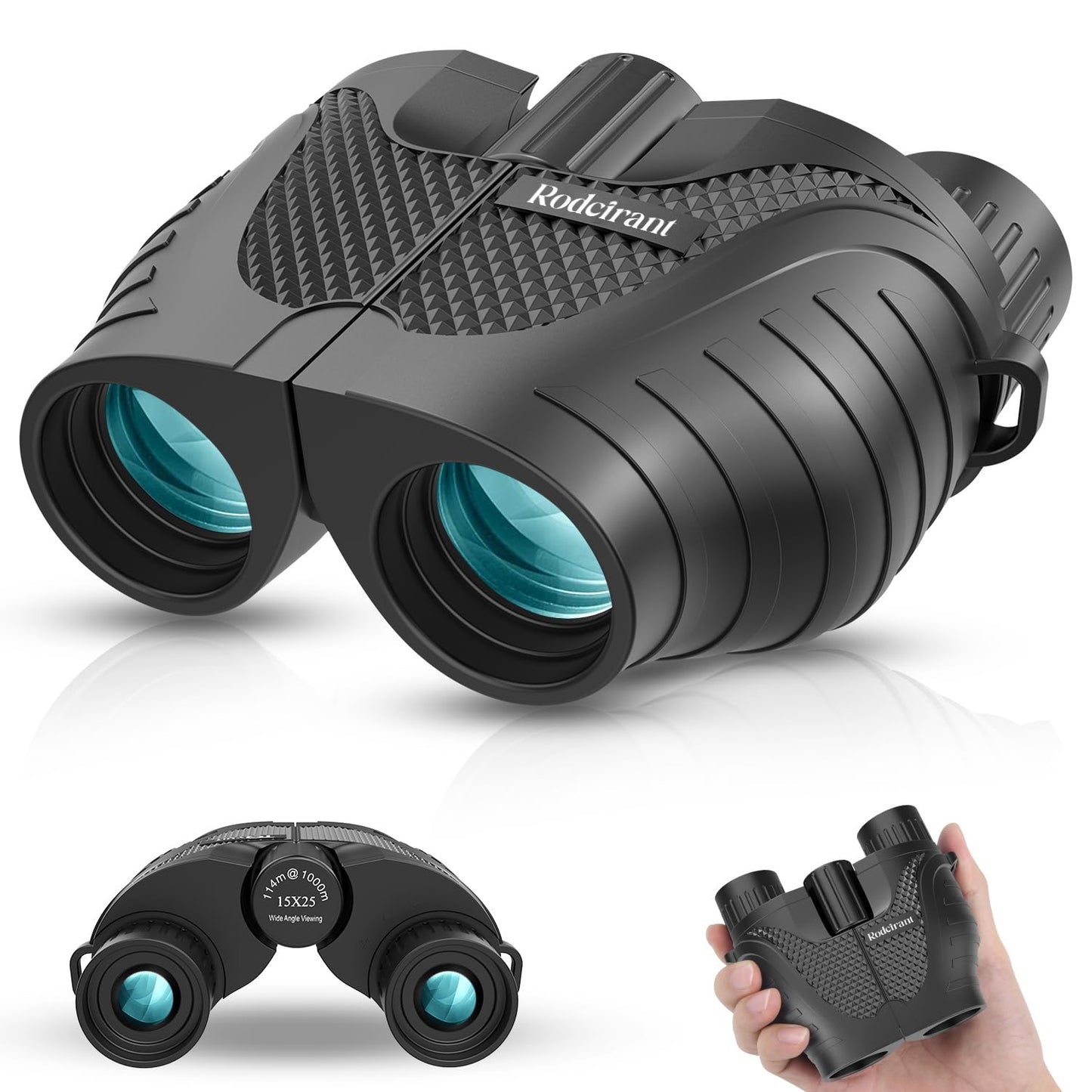 Binoculars 15x25 for Adults,Waterproof Durable & Clear Binoculars with Low Light Night Vision for Sightseeing,Concerts and Bird Watching