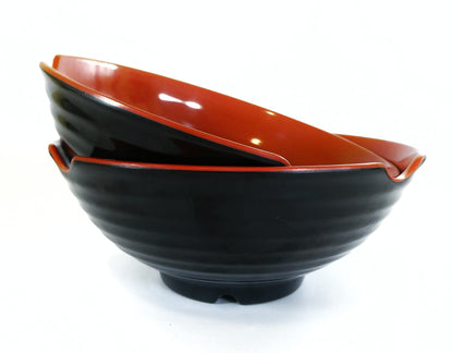 4 XL Ramen bowl set. 12 Pieces Pho Bowls. Asian Japanese soup. Utensil: Spoons and Chopsticks kit. Melamine, Large 52 oz. Noodles, Rice, Udon, Thai, Chinese, Korean, Udon, Wonton, Miso, 9 inch