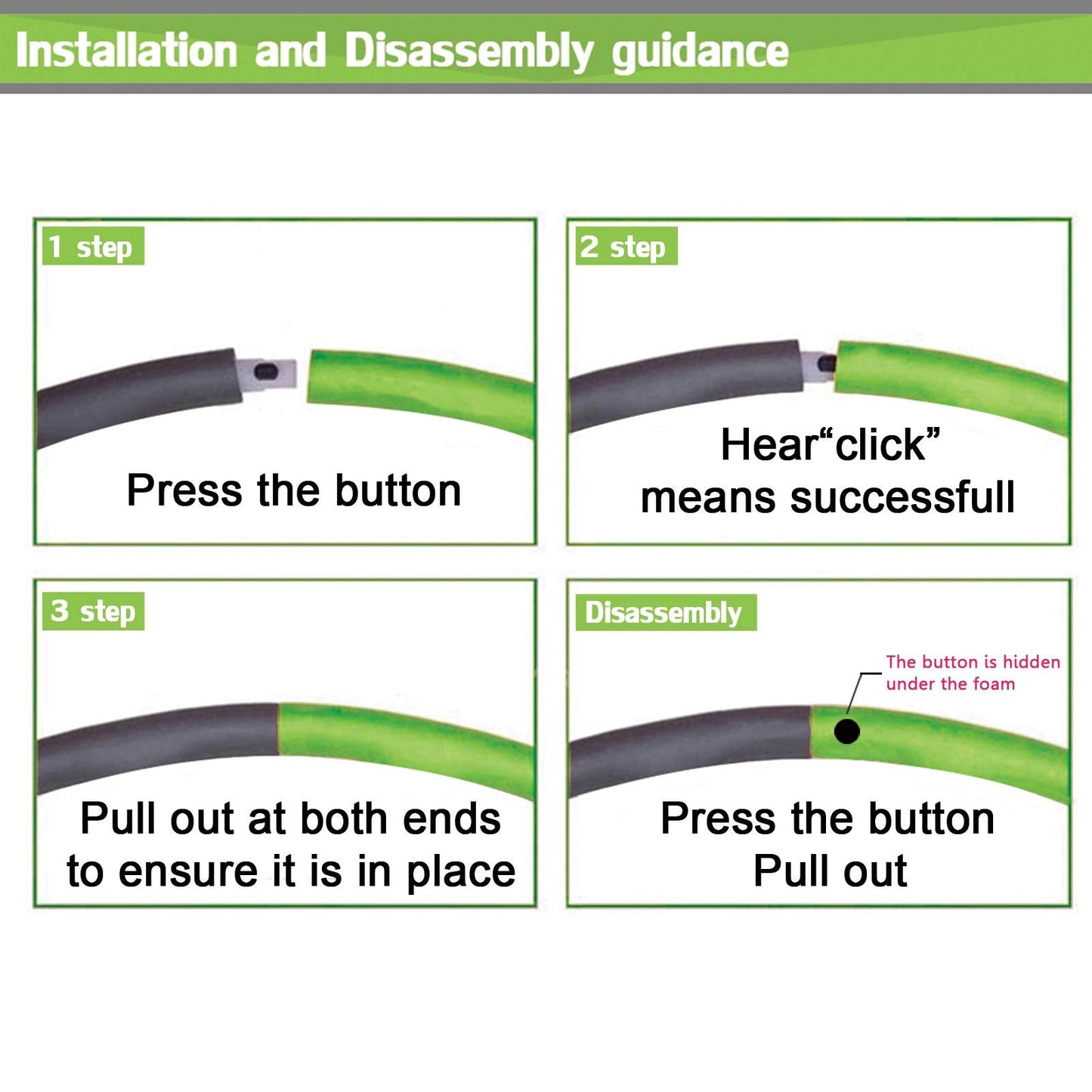 Auoxer Fitness Exercise Weighted Hoops, Lose Weight Fast by Fun Way to Workout, Fat Burning Healthy Model Sports Life, Detachable and Size Adjustable Design
