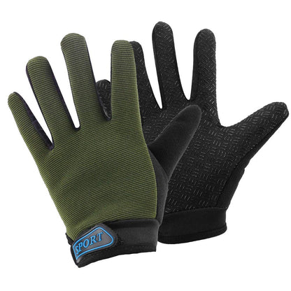 Accmor Kids Cycling Gloves, Kids Fishing Gloves, 4-10 Years Boys Girls Kids Sport Gloves, Breathable Non-Slip Full Finger Gloves for Child Cycling Climbing Riding Biking Outdoor Sports