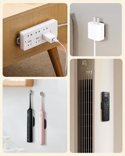 AMAZYC-US 6 Pack Magnetic Remote Control Holder – Upgraded Silicone Magnetic Wall Mount for TV, Fan & Air Conditioner Remotes – Self-Adhesive, No-Drill Remote Control Holder Wall Mount