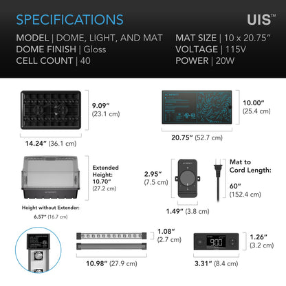 AC Infinity Heavy-Duty Humidity Dome 5x8 Germination Kit with Waterproof Seedling Mat, Full Spectrum LED Grow Light Bars, Samsung LM301H EVO Diodes, Vented Extension Panels, for Seed Starting