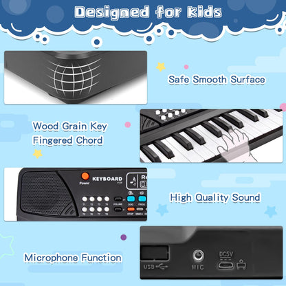 37 Key Upgrade Piano Keyboard for Kids Musical Toys Ages 3-5 Beginners Keyboard Piano with Microphone for 3 4 5 6 Year Old Boys Girls Gifts