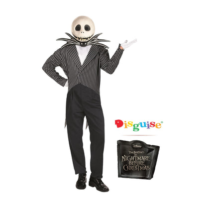 Jack Skellington Adult Halloween Costume, XL