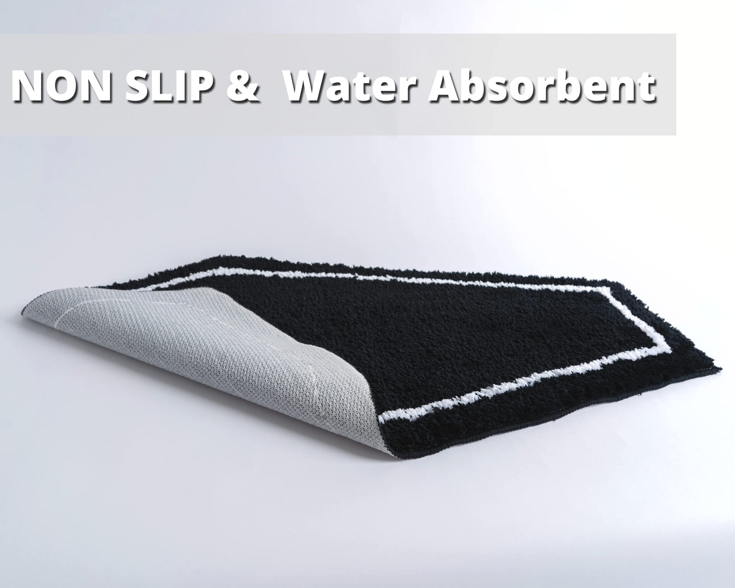 WITTIZA Coffin Bath Mat Halloween Rug - Black Gothic Home Decor for Bathroom Bedroom Kitchen Room Coffins Door Horror Gift Spooky Gifts Wednesday Addams