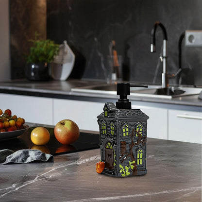 Amaauto Ceramic Soap Dispenser, Refillable 19OZ Liquid Soap with Pump, Ideal for Kitchen Bathroom Home Deco