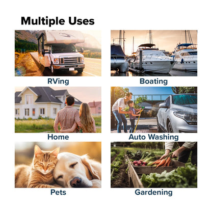 Camco TastePURE 25-Ft - RV Drinking Water Hose - Contains No Lead, No BPA & No Phthalate - Features Reinforced Design & Crafted of PVC - 1/2” Inside Diameter, Made in the USA (22733)