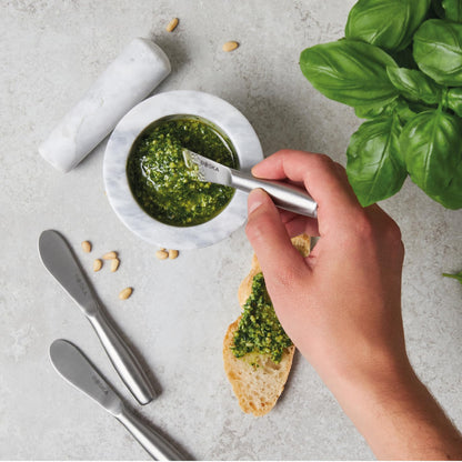 Boska Mini Spreading Knife Set - Butter knife Copenhagen Stainless Steel Multi-purpose Spreading Knives - Used for Cheese, Butter, Jam, Pastry, and Other Kitchen Daily Spreader Knife - 3 Pieces