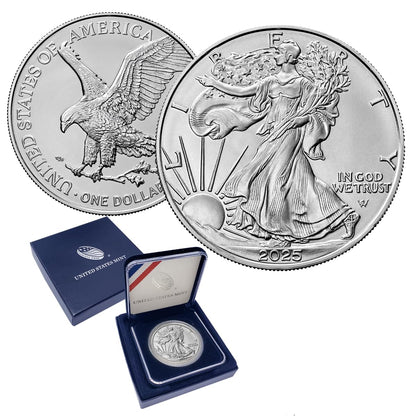 2025 American Silver Eagle $1 US Mint Brilliant Uncirculated