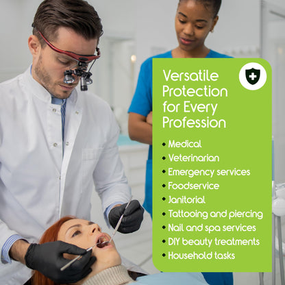 Inspire Black Nitrile Gloves | THE ORIGINAL Quality Black Disposable Glove Latex Free | 4.5 Medical Cooking Cleaning Mechanic Case of 1000 size M