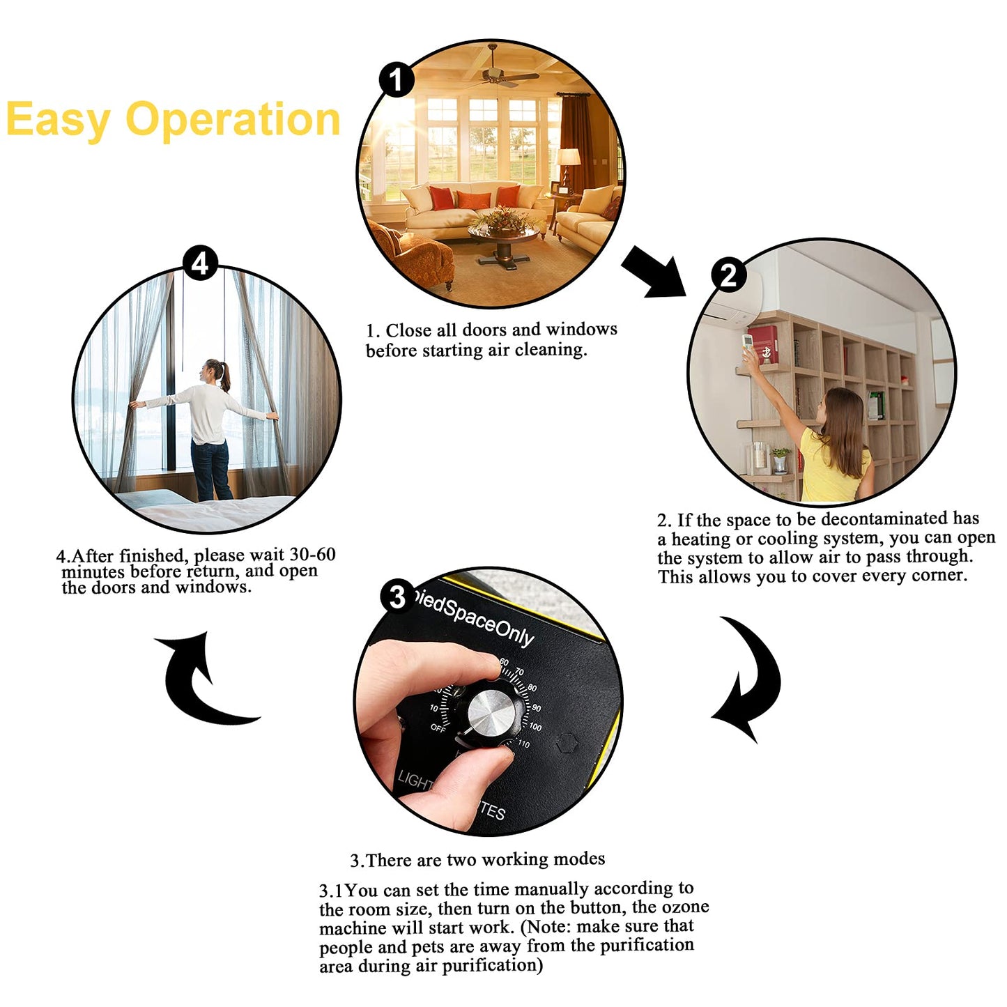 ALDIOUS High Capacity Industrial Ozone Generator - 20,000mg/h, Commercial Ozone Machine for Rooms, Smoke, Cars, and Pets