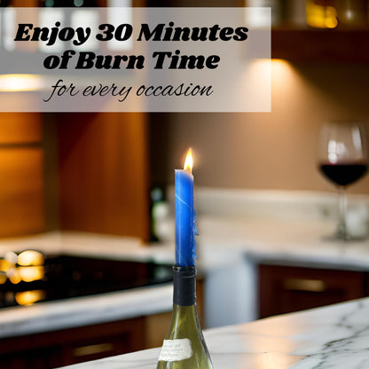 Candlestock Hippie Drippy Drip Candles - Pack of 11 Dripping Taper Candles - Wine Bottle Melting Candles (1 of Each Color)