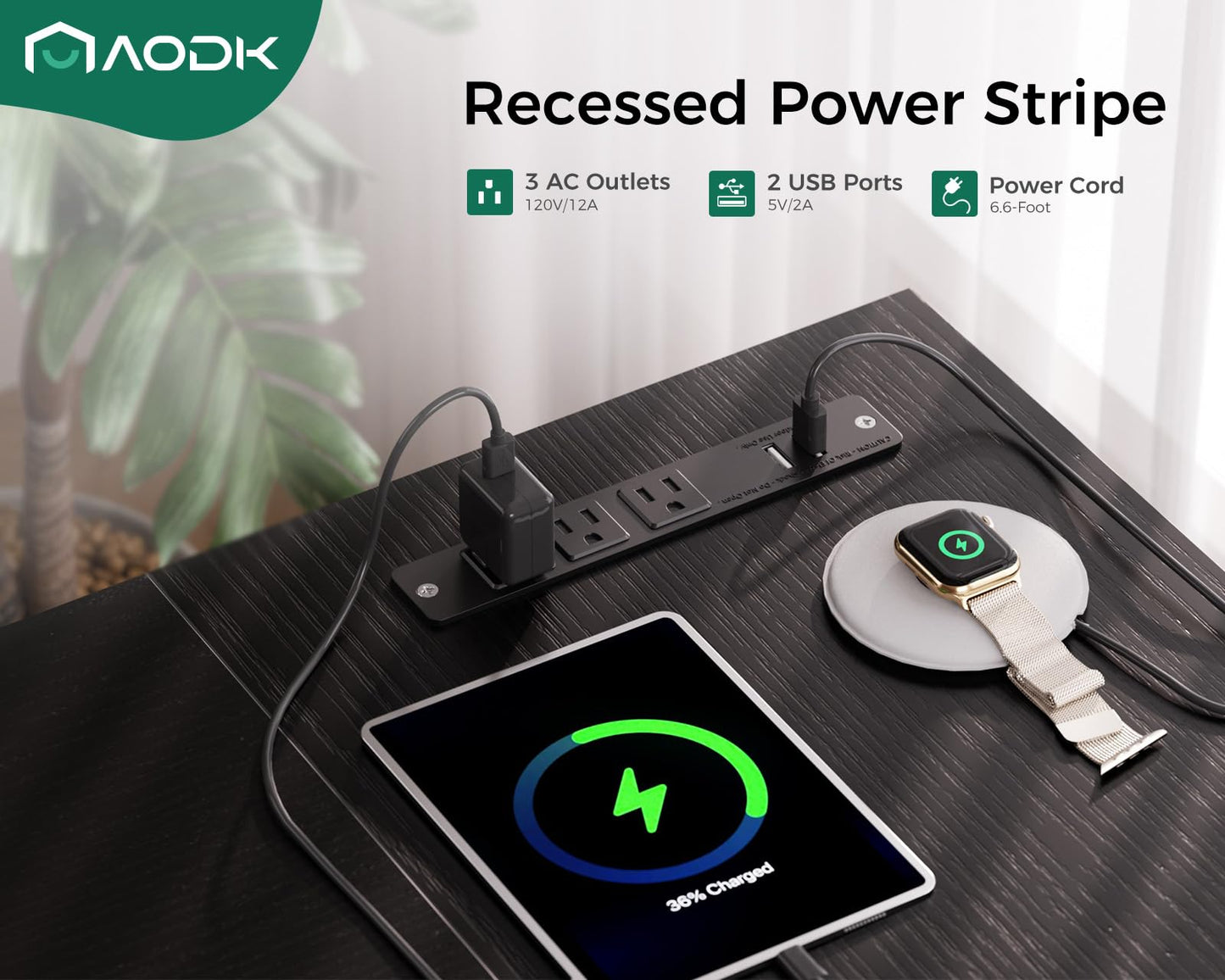 AODK 53 Inch L Shaped Computer Desk with Drawers, Corner Desk with Power Outlets & Reversible Storage Shelves, Movable CPU Stand for Home Office Gaming, Black