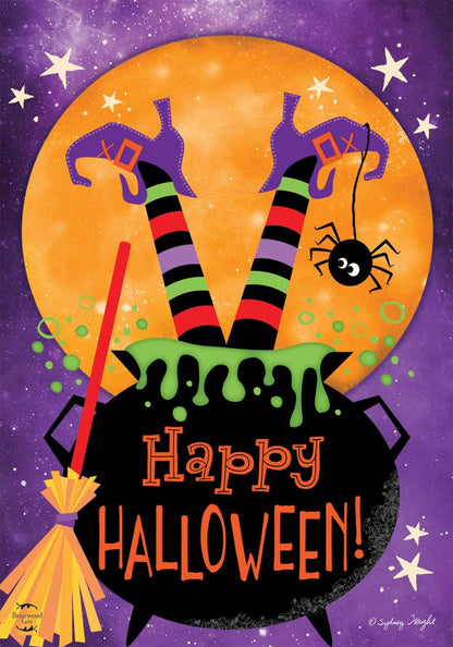 Briarwood Lane Witch Feet Halloween Garden Flag