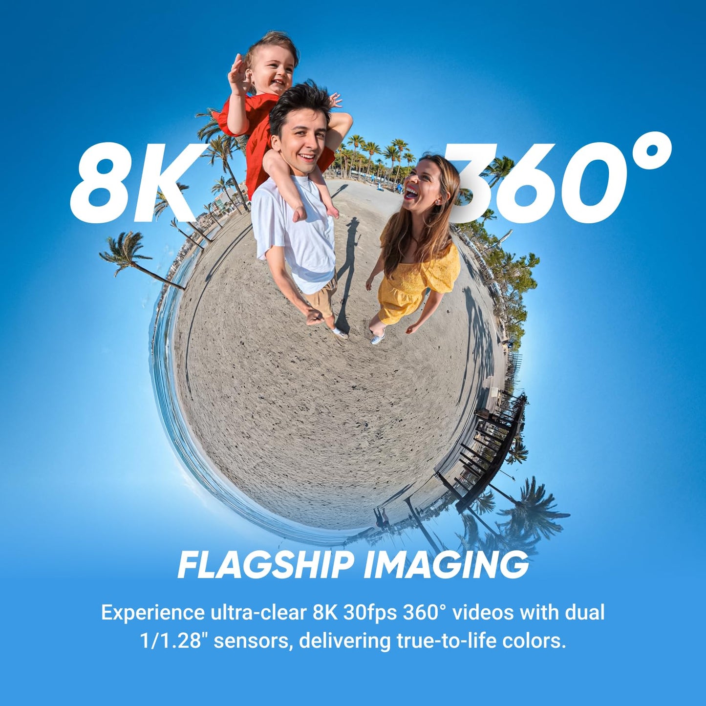 Insta360 X5 Essentials Bundle - Waterproof 8K 360° Action Camera, Leading Low Light, Invisible Selfie Stick Effect, Rugged and Replaceable Lens, 3-Hour Battery, Built-in Wind Guard, Stabilization