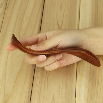 AOOSY Soup Spoons, Wooden Spoons, 4 Pieces Japanese Style LightWeight Table Spoon Kitchen Utensil for Adults