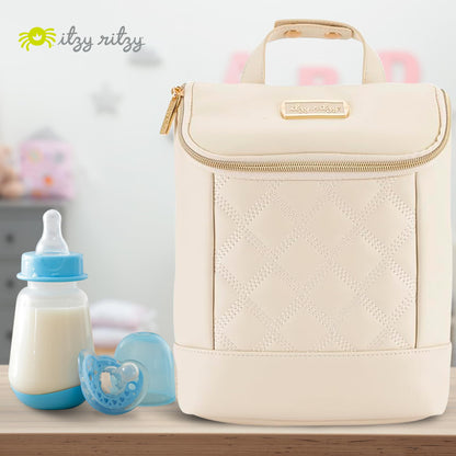 Itzy Ritzy Insulated Bottle Bag – Keeps Bottles Warm or Cool - Holds 3 Bottles & Features Interior Pocket for Ice Pack (Not Included), Milk & Honey
