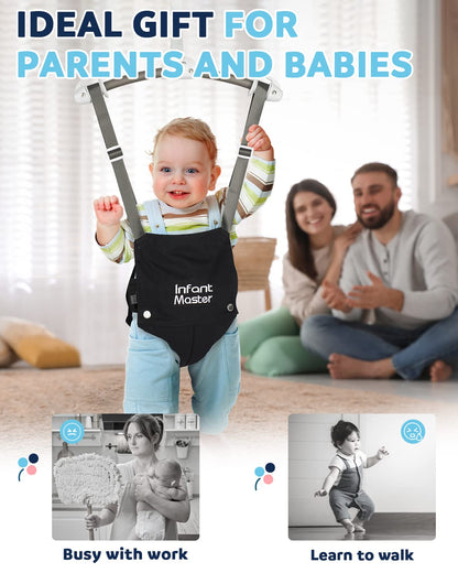 Infant Master Baby Doorway Jumpers, Sturdy Johnny Jumper Adjustable 10.8"-23.6" Strap, Soft Baby Johnny Bouncer w/Seat Bag, Protable Doorway Jumper and Boucer for Baby, Ideal Gift for Infant
