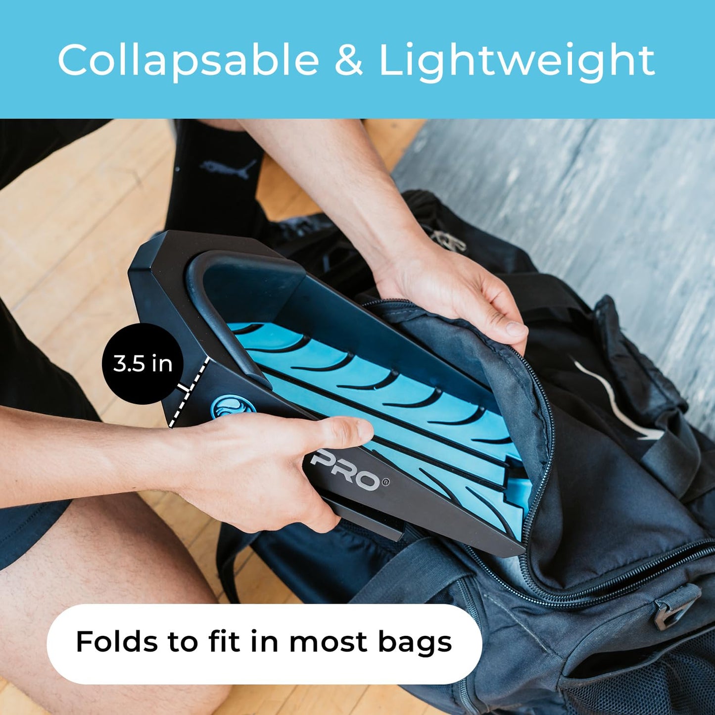 CalfPRO® Leveraged Calf Stretcher for Plantar Fasciitis Relief. Deep Heel Lock Stretch Device for Tight Calves, Achilles, Hamstrings, & Foot Pain. Portable Mobility Tool for Athletes & Everyday Use