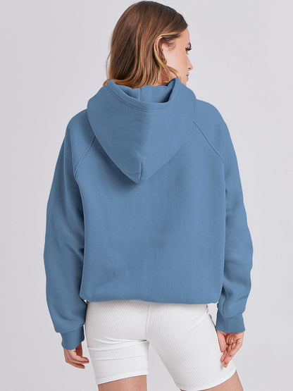 ANRABESS Women Hoodies Oversized Fleece Long Sleeve Comfy Casual Basic Pullover Sweatshirts 2025 Fall Outfits Y2K Clothes Deep Blue Small
