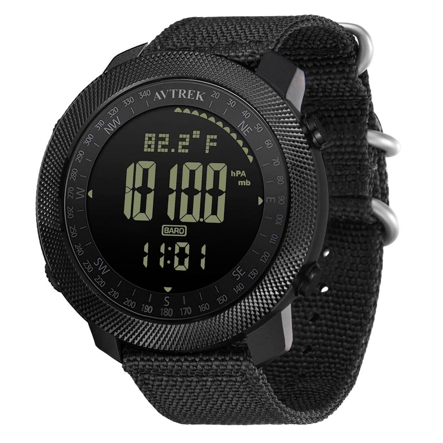 AVTREK Mens Outdoor Sport Tactical Survival Watches Hiking Digital Wrist Watch Swimming Military Army Altimeter Barometer Compass Watches