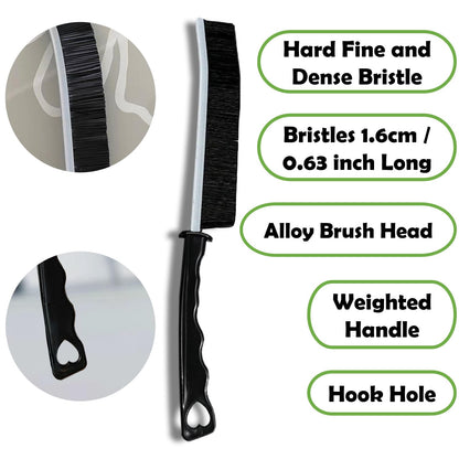 Betanull Crevice Cleaning Brush Set, Multi-Purpose Hard Bristle Brushes for Deep Cleaning Kitchen, Bathroom, Grout, Sink, Cup, Teapot, Bottle, Blender, Corners, Tight Spaces & More