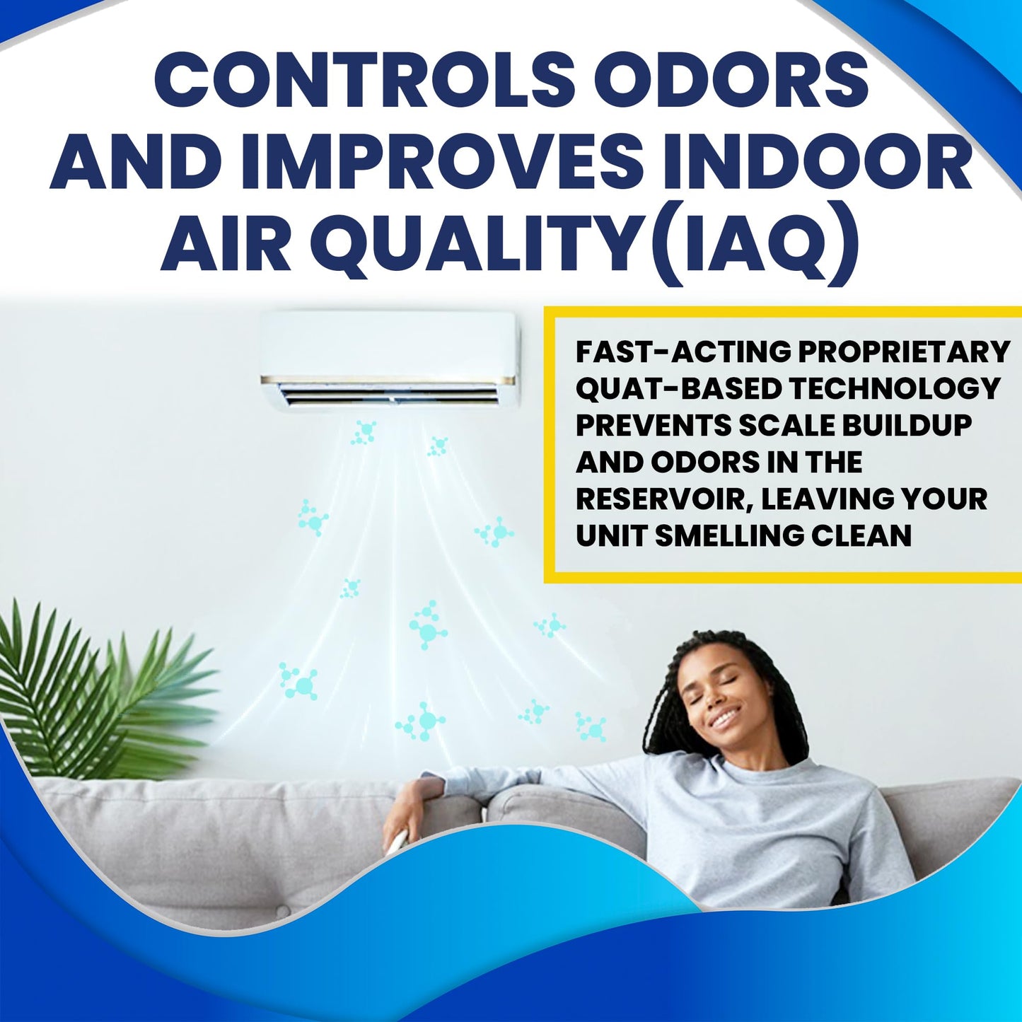 HVAC GUYS – Flow Treat Tabs - 2400 Tablets | AC Drain Line Cleaner | Prevents Odors, Keeps HVAC Drain Pan Clean, Prevents Overflow | One Tablet Lasts up to 4 Weeks