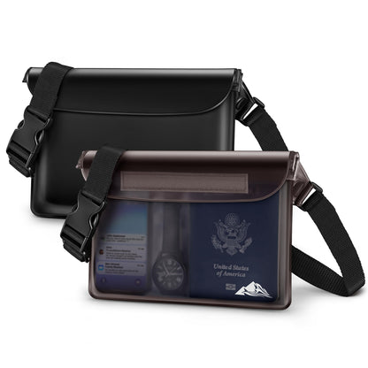 HEETA Waterproof Fanny Pack, Waterproof Pouch Dry Bag 2/3/4 Pack for Phone Passport Purse, Adjustable Waist Strap for Swimming Kayaking Boating Paddle Board Accessories Cruise Beach Camping Essentials