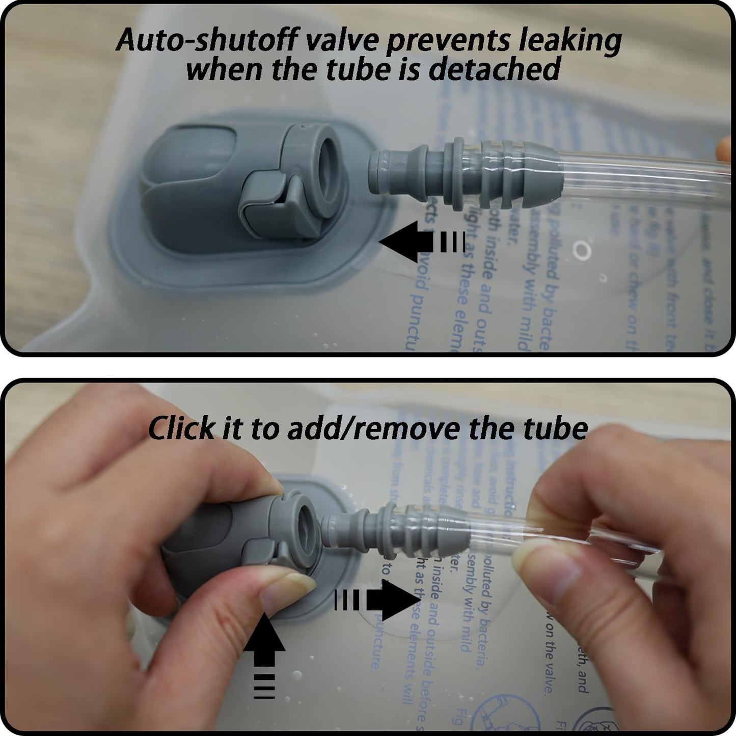 Hydration Bladder 2 Liter,Water Bladder for Hiking Backpack,Leak Proof Water Bladder Bag, BPA Free Military Water Storage Bladder, Hydration Pack for Bicycling Hiking Camping Hunting Running