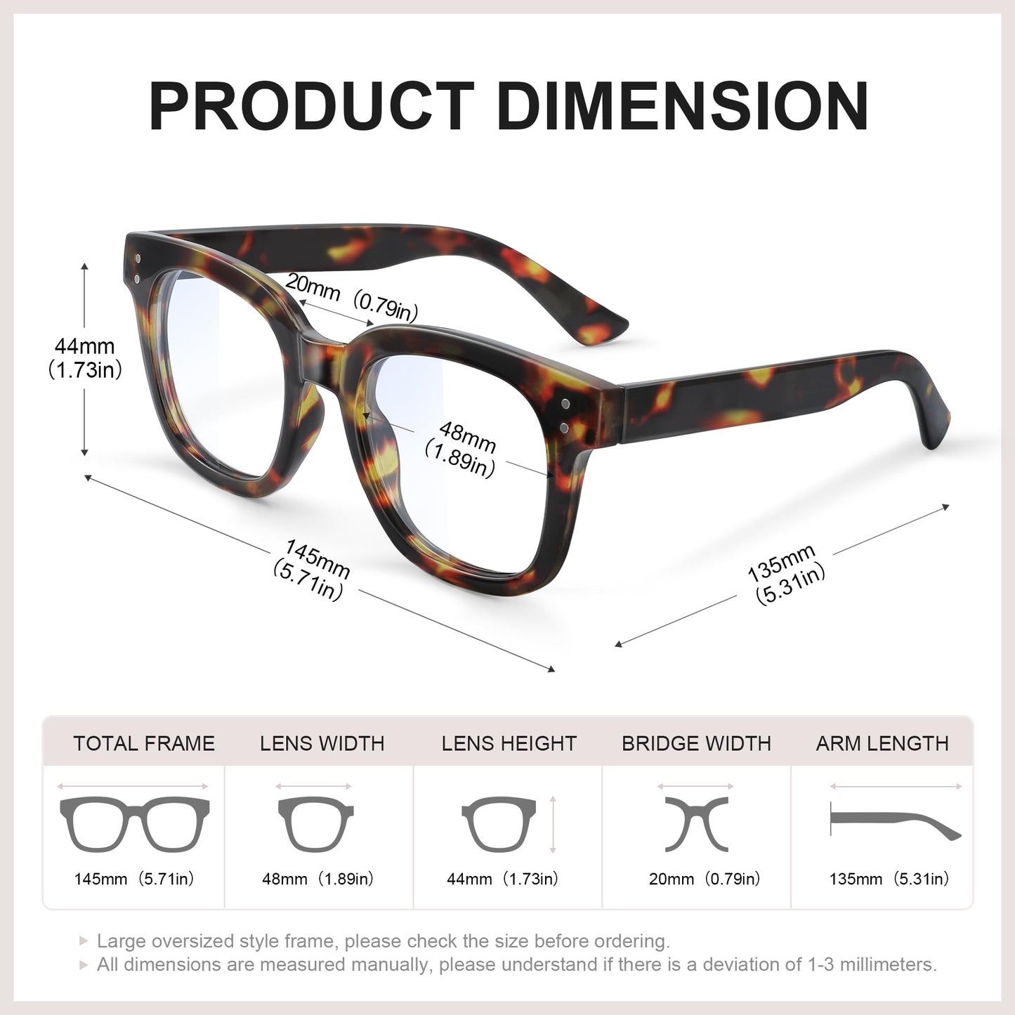 Blue Light Blocking Glasses For Woman/Men,Computer Glasses,Anti Eyestrain & UV Protection Eyeglasses