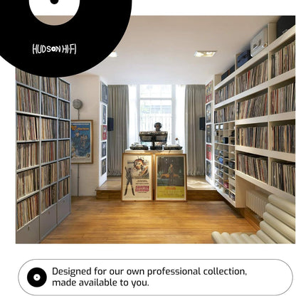 Hudson Hi-Fi Vinyl Record Outer Sleeve Covers - 50 Pack - Premium Crystal Clear Sleeves - Protect Your LP Albums from Scratches, Dirt & Dust - 3 Layers of 30µm Thick No-Acid Exterior Disc Cover