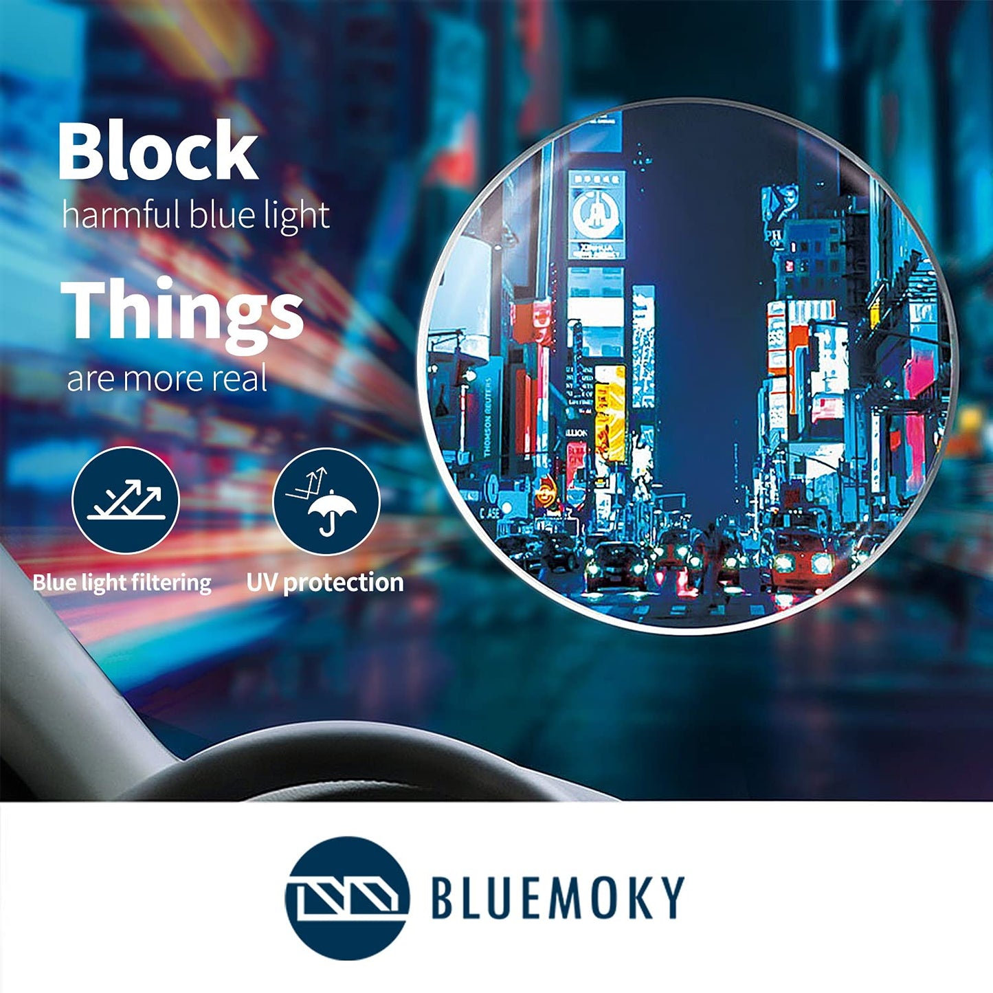 BLUEMOKY Blue Light Reading Glasses for Women 3 Pack Fashion Cat Eye Computer Glasses Bluelight Blocking Reader 1.50