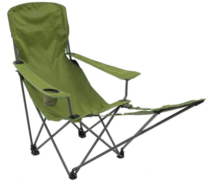 ALPS Mountaineering Escape Lounge Camping Chairs for Adults with Footrest and Adjustable Armrests, Sturdy Steel Frame, Compact Foldable Design, and Carry Bag, Cactus