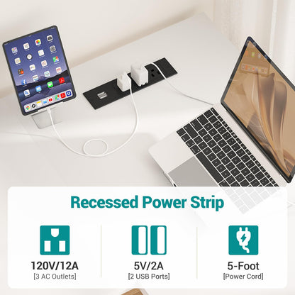 Hyomdeck Reversible L Shaped Gaming Desk with Power Outlets and USB Charging Ports, Sturdy Computer Desks with Storage Shelf, Modern Corner Desk Home Office Table, Easy to Assemble, White