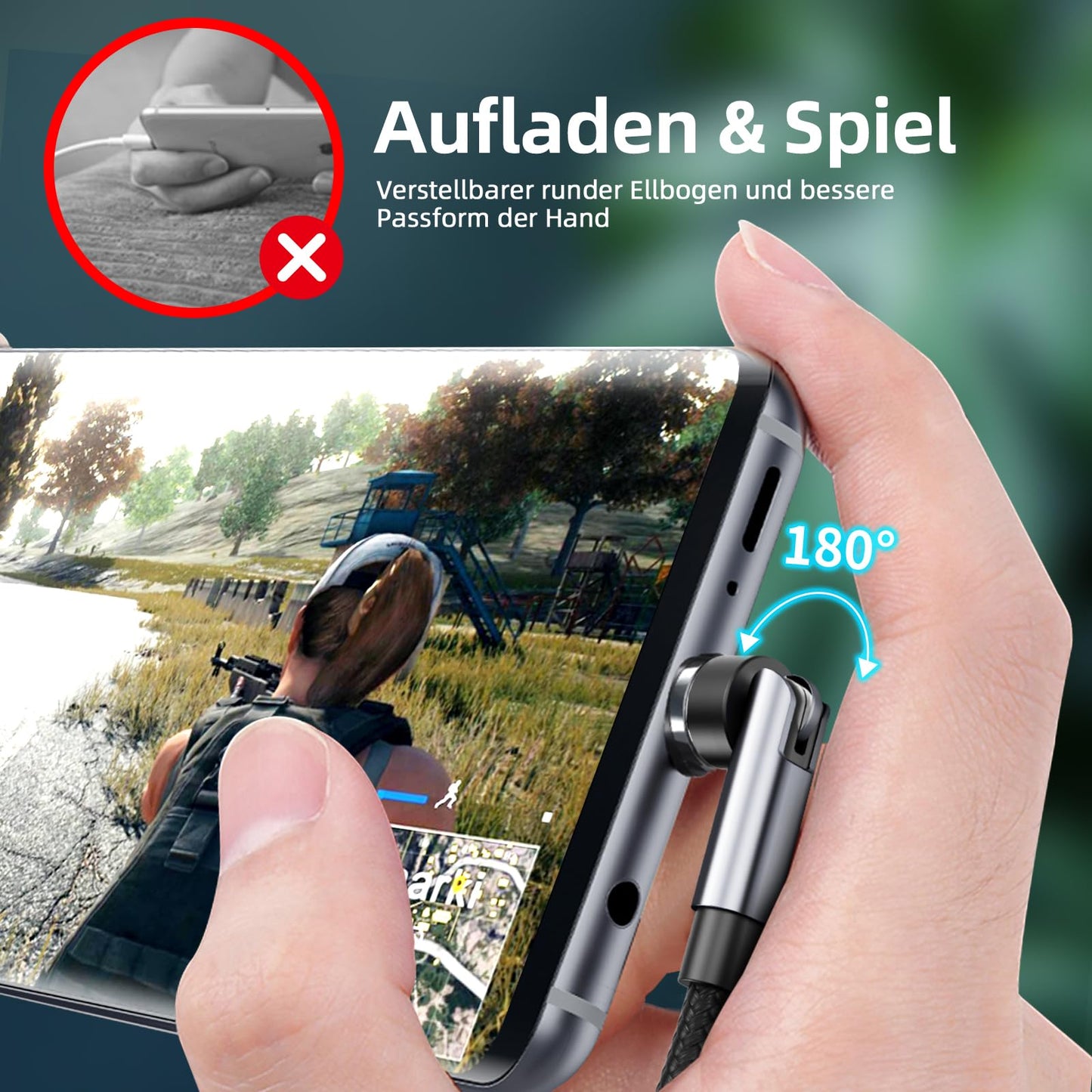 540° Rotation Magnetic Charging Cable, 3 in 1 Magnetic Phone Charger [4-Pack, 3ft/3ft/6ft/10ft] 3A Fast Charging Cable Support Data Transfer USB Magnet Charger Cable for i-P/Micro USB/Type C Device