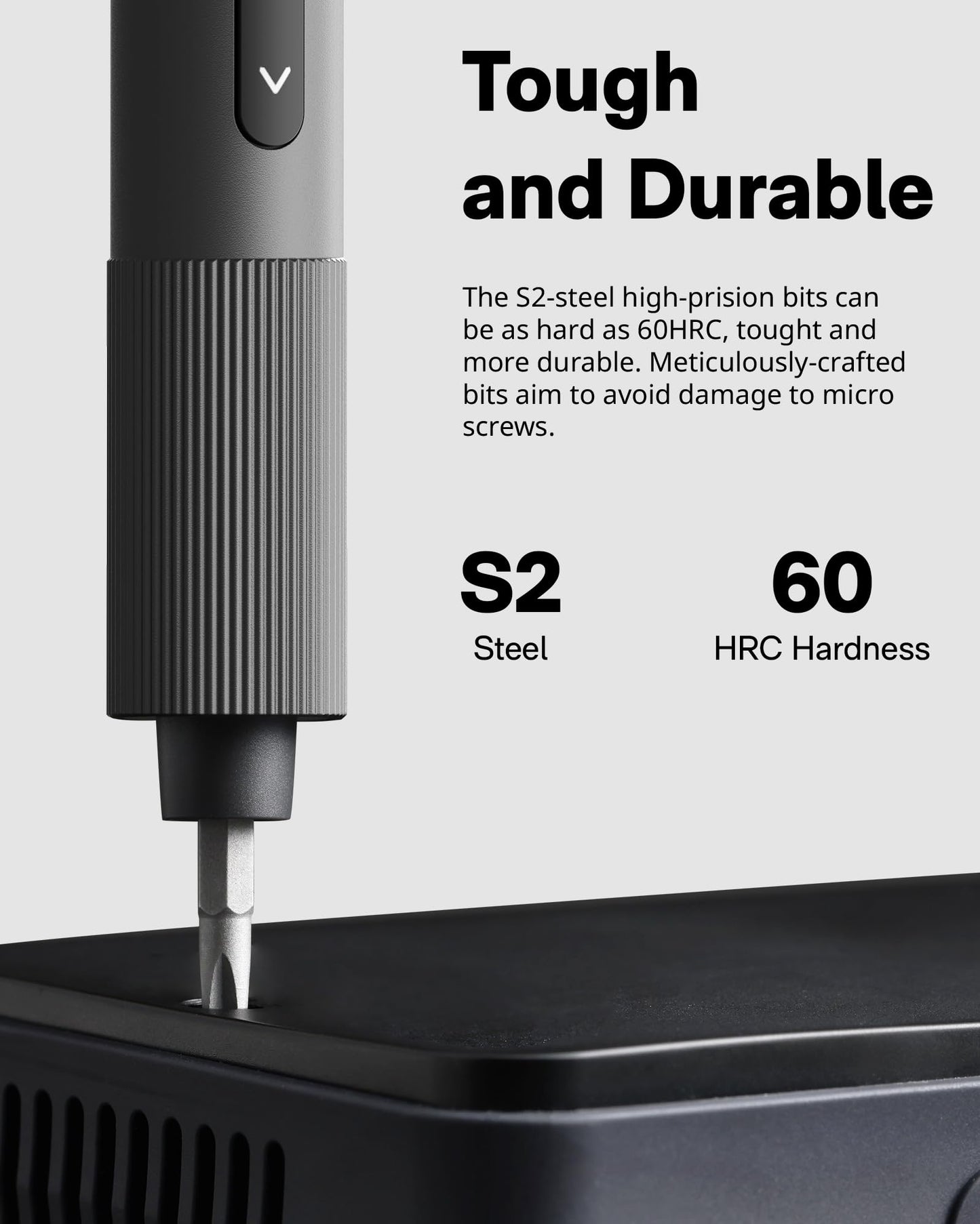 HOTO 25-in-1 Mini Electric Screwdriver, 3.7V Precision Screwdriver Set, USB-C Rechargeable, Compact Magnetic Tool for Phone, Laptop, Camera, DIY Projects, Electronics Repair