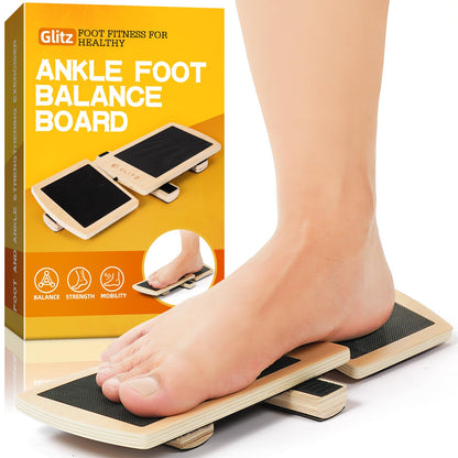 Ankle Balance Board Foot Strengthener Trainer for Sprained Ankle, Stability Exercises, Physical Therapy, Plantar Fasciitis Relief, Posture Correction, Balance Training, Anti Slip Wobble Board