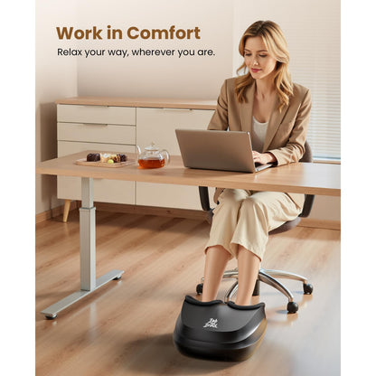 BOB AND BRAD Foot Massager with Heat,FSA HSA Eligible,Shiatsu Deep Kneading Electric Feet Massager Machine for Plantar Fasciitis, Men Size 12